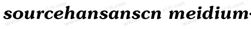 sourcehansanscn meidium字体转换